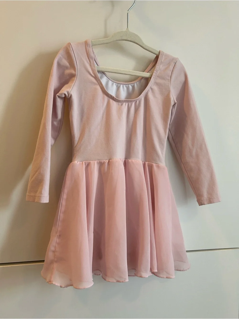 Stelle Girls' Long Sleeve Pink Ballet Dress- Size 90 (US 2T)